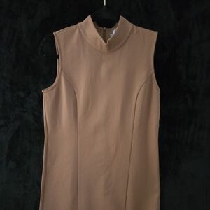 SUSAN graver tailored tan dress